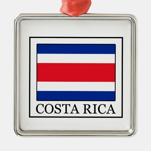 Costa Rica Metal Ornament (Front)