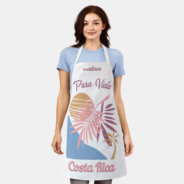 Costa Rica Motto Pura Vida Apron (Worn)