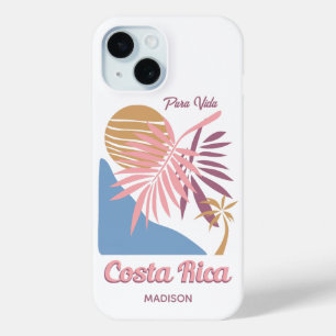 Costa Rica Motto Pura Vida iPhone 15 Case