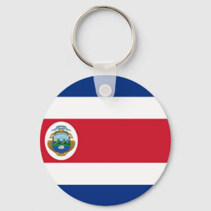 Costa Rica National World Flag Key Ring