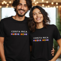 Costa Rica Nautical Maritime Sailing Flags Dark