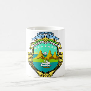 Costa Rica Official Coat Of Arms Heraldry Symbol Coffee Mug