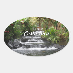 Costa Rica Oval Sticker