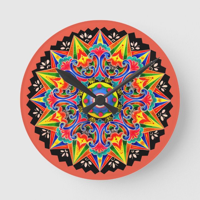 Costa Rica Ox Cart Wheel Carreta Clock Gift (Front)