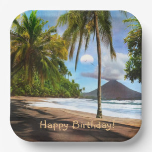 Costa Rica Paper Plate