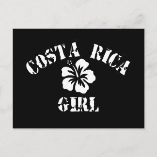 Costa Rica Pink Girl Postcard
