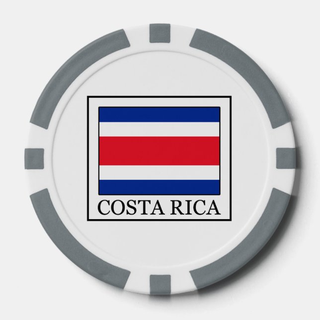 Costa Rica Poker Chips (Front)