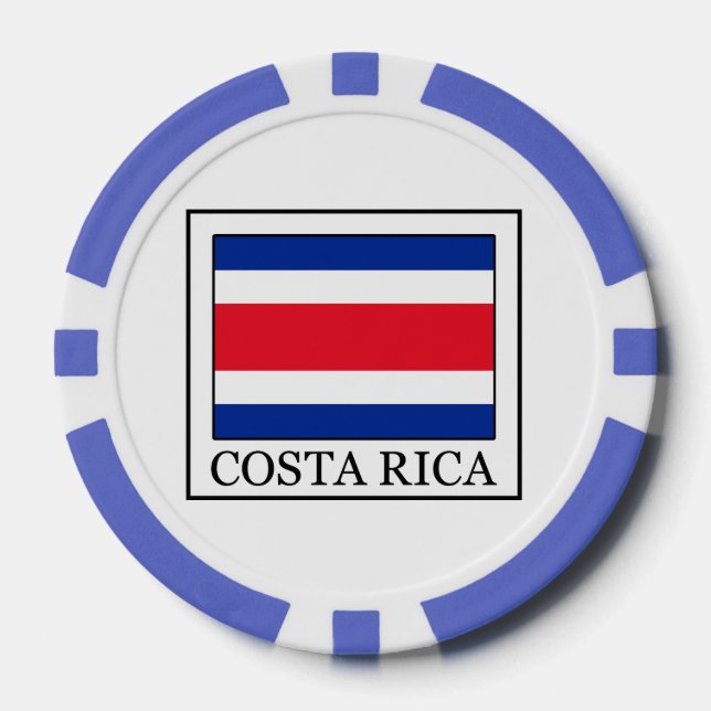 Costa Rica Poker Chips (Front)
