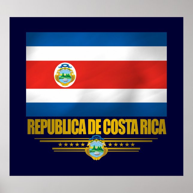 "Costa Rica Pride" Posters & Prints (Front)