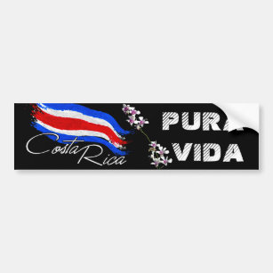 Costa Rica Pura Vida! Bumper Sticker