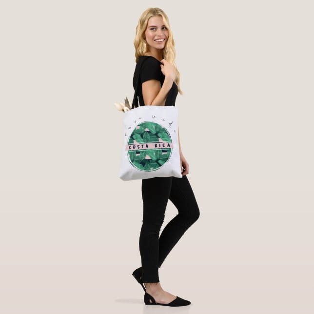 Costa Rica Pura Vida Jungle Souvenir Tote Bag (On Model)