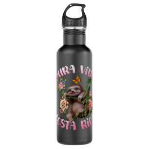 Costa Rica Pura Vida Sloth 710 Ml Water Bottle