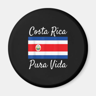 Costa Rica Pura Vida T-Shirt! Beautiful National F Magnet