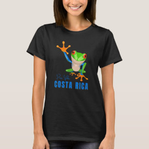 Costa Rica Pura Vida Tree Frog Souvenir T-Shirt