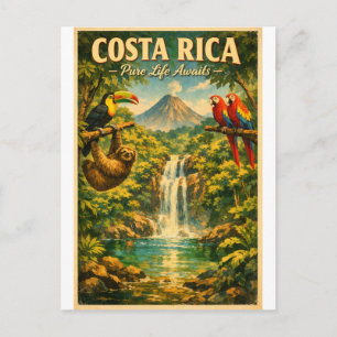 COSTA RICA – Pure Life Awaits Postcard