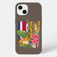 Costa Rica retro big cat vintage flag Souvenir
