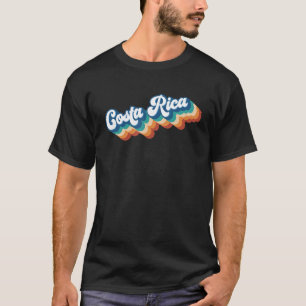 Costa Rica Retro Vintage Colours 70s Travel Costa T-Shirt