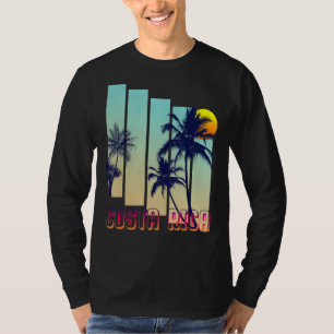 Costa Rica Retro Vintage Style Palm Tree T-Shirt