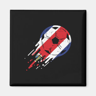 Costa Rica Rican Flag Soccer Footll Fan Men Women Magnet