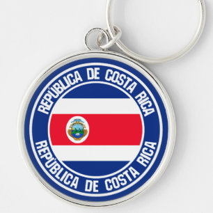 Costa Rica Round Emblem Key Ring