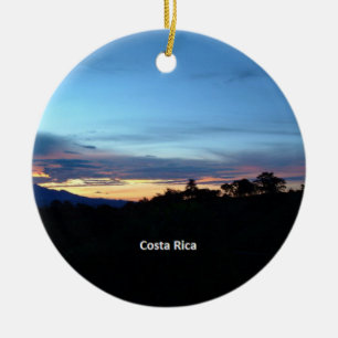 Costa Rica, scenic photograph, Ceramic Ornament