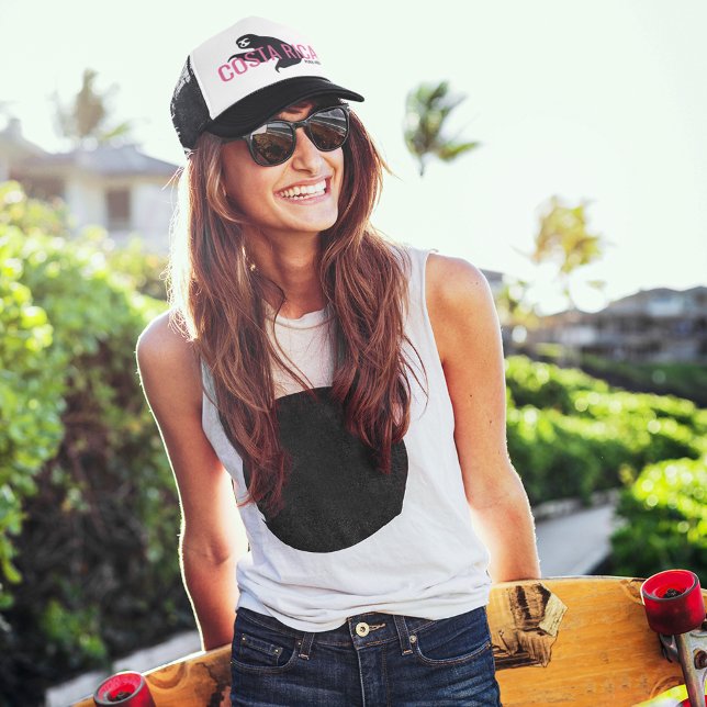 Costa Rica Sloth Souvenir Hat | Pink (Costa Rica Sloth Souvenir Hat | Pink)