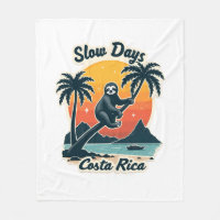 Costa Rica Sloth Vintage Sunset Travel Vector Shir