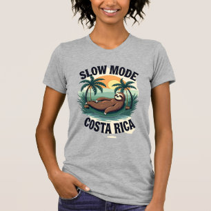 Costa Rica Sloth Vintage Vacation Shirt