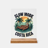 Costa Rica Sloth Vintage Vacation Shirt