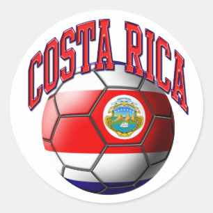 Costa Rica Soccer Ball Sticker