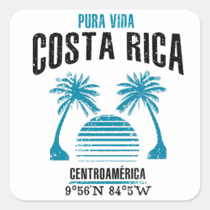 Costa Rica Square Sticker