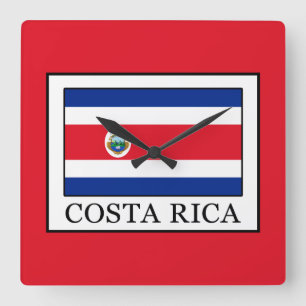 Costa Rica Square Wall Clock