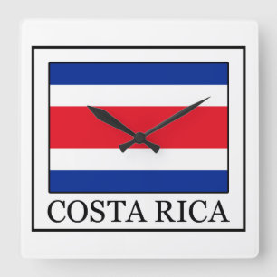 Costa Rica Square Wall Clock