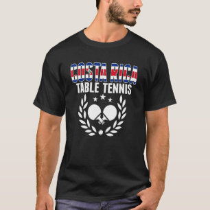 Costa Rica Table Tennis Fans Costa Rican Ping Pong T-Shirt