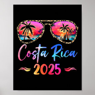 Costa Rica Vacation 2025 Matching Group Family Sum Poster