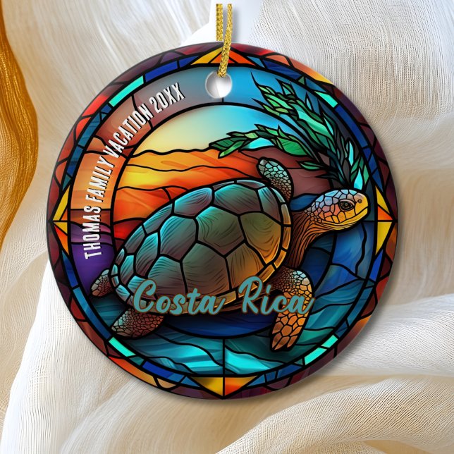 Costa Rica Vacation Souvenir  Ceramic Ornament (Creator Uploaded)