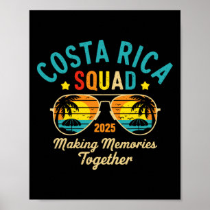 Costa Rica Vacation Squad 2025 Matching Family Vac Poster