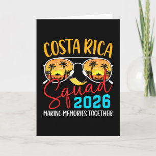 Costa Rica Vacation Squad 2026 Matching Family Vac Card