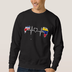 Costa Rica Venezuela Flag Costa Rican Venezuelan H Sweatshirt