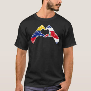 Costa Rica Venezuela Flag Costa Rican Venezuelan H T-Shirt