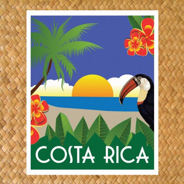 Costa Rica vintage travel style Poster (Creator Uploaded)