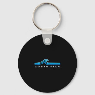 Costa Rica Waves Vintage Mens Womens Girls Boys So Key Ring