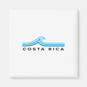 Costa Rica Waves Vintage Mens Womens Girls Boys So Magnet