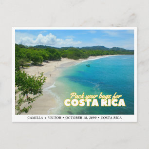 Costa Rica Wedding Save the Date Postcard