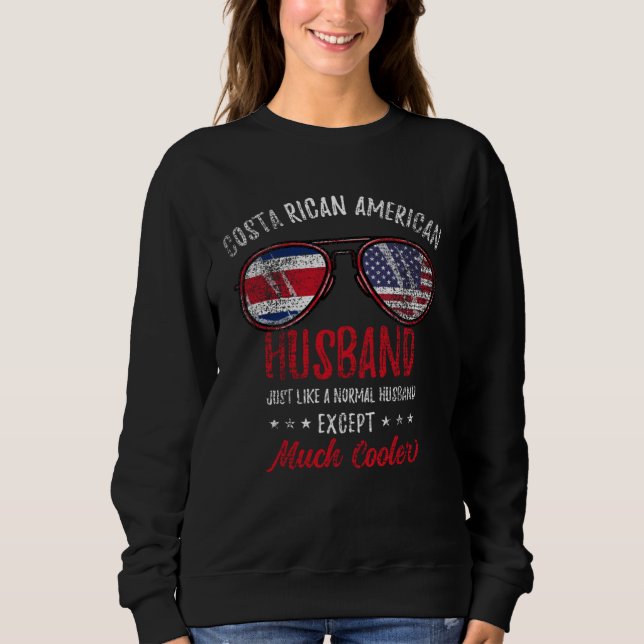 Costa Rican American Husband Vintage Sweatshirt (Front)
