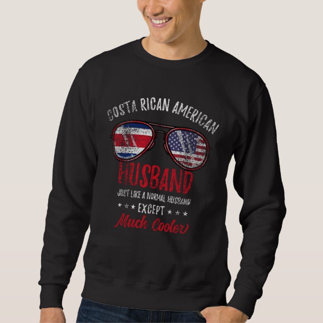 Costa Rican American Husband Vintage Sweatshirt (Front)