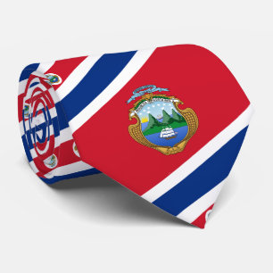 Costa Rican Flag & Coat of Arms, Costa Rica Flag Tie