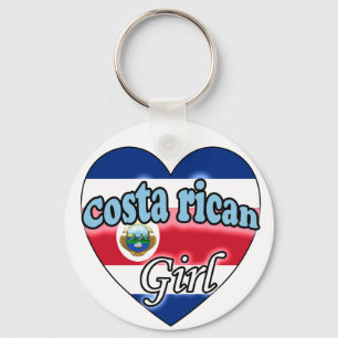 Costa Rican Girl Key Ring