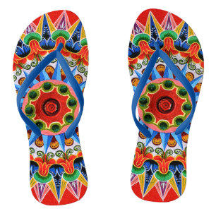 Costa Rican Oxcartwheel Art Thongs