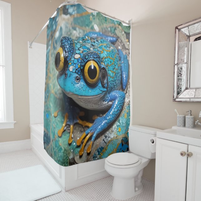 Costa Rican Poison Dart Frog Shower Curtains (In Situ)